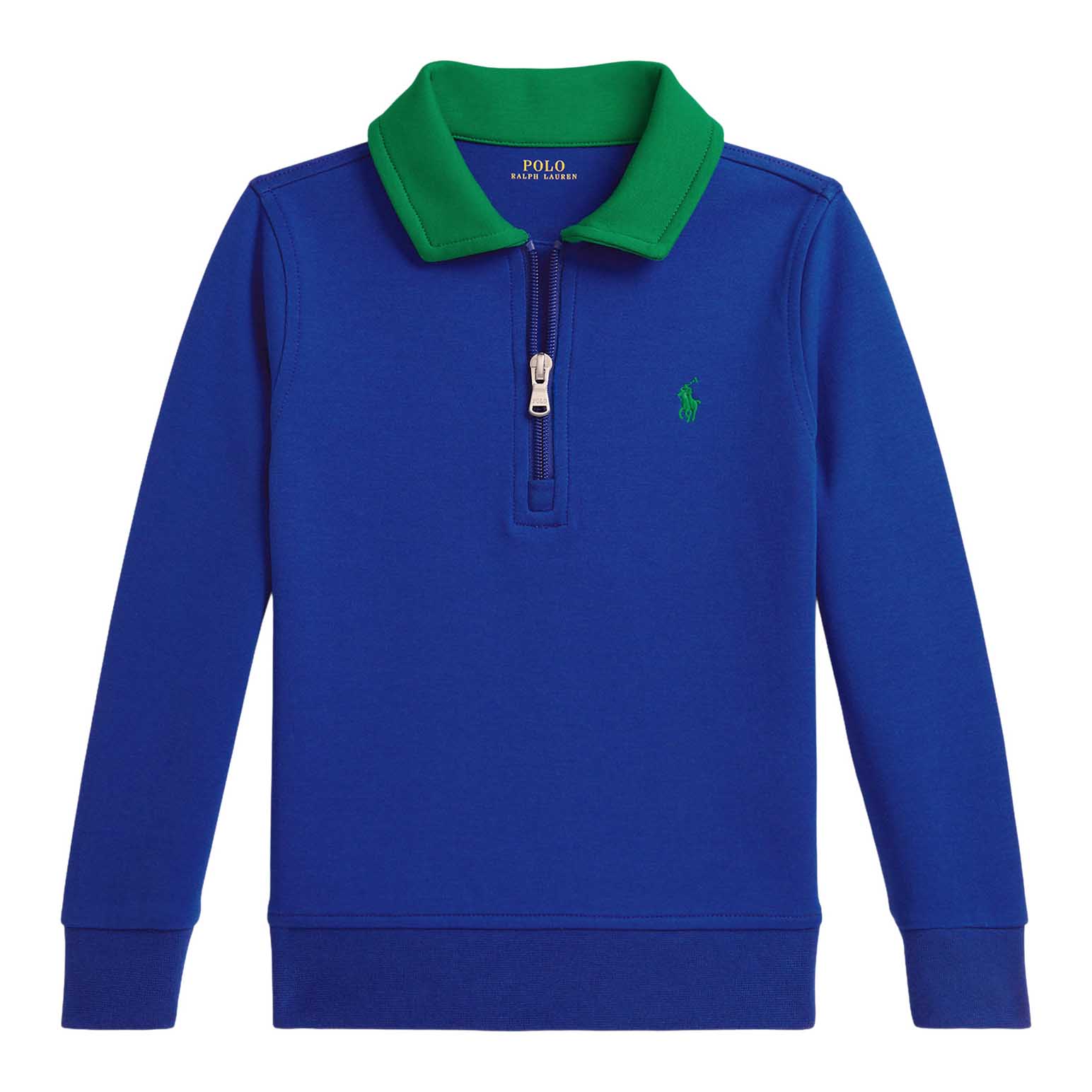 Polo Ralph Lauren Double-Knit Collared Sweatshirt 3-7Y